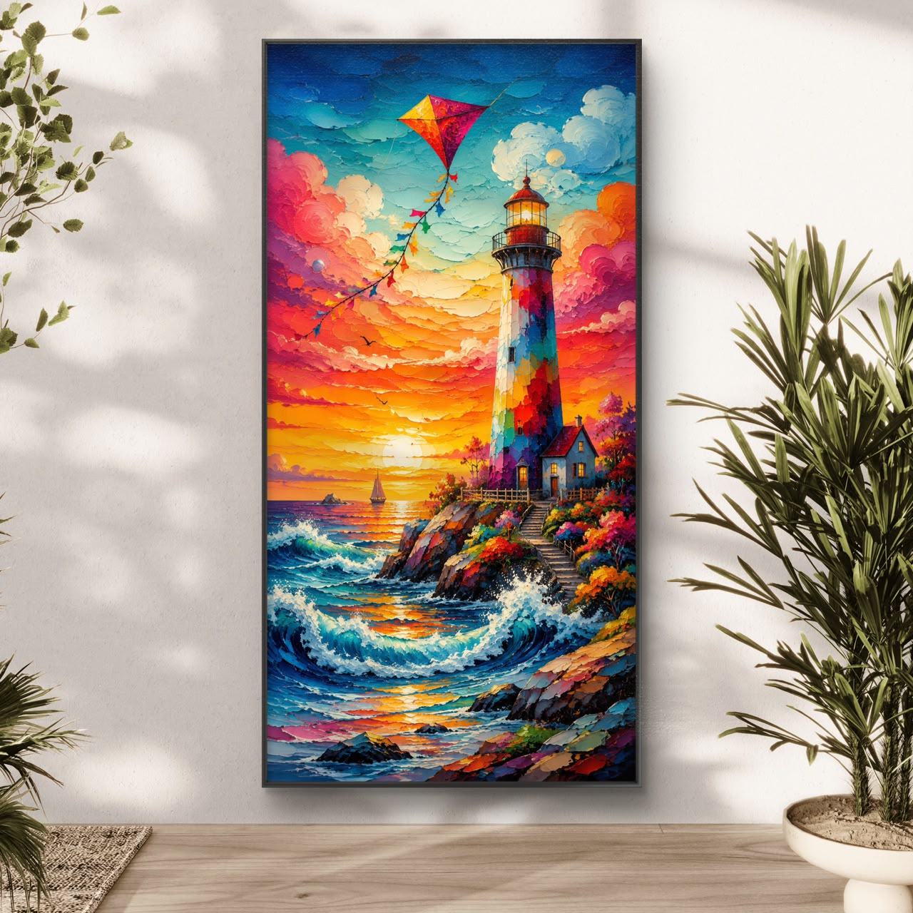 Modern Interiors Portrait Premium Canvas Painting - Buy Online | Decor By Neon