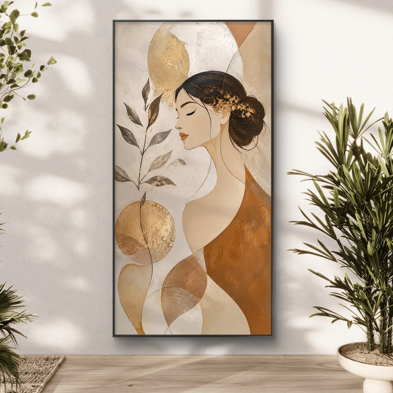 Modern Interiors Portrait Premium Canvas Painting - Buy Online | Decor By Neon