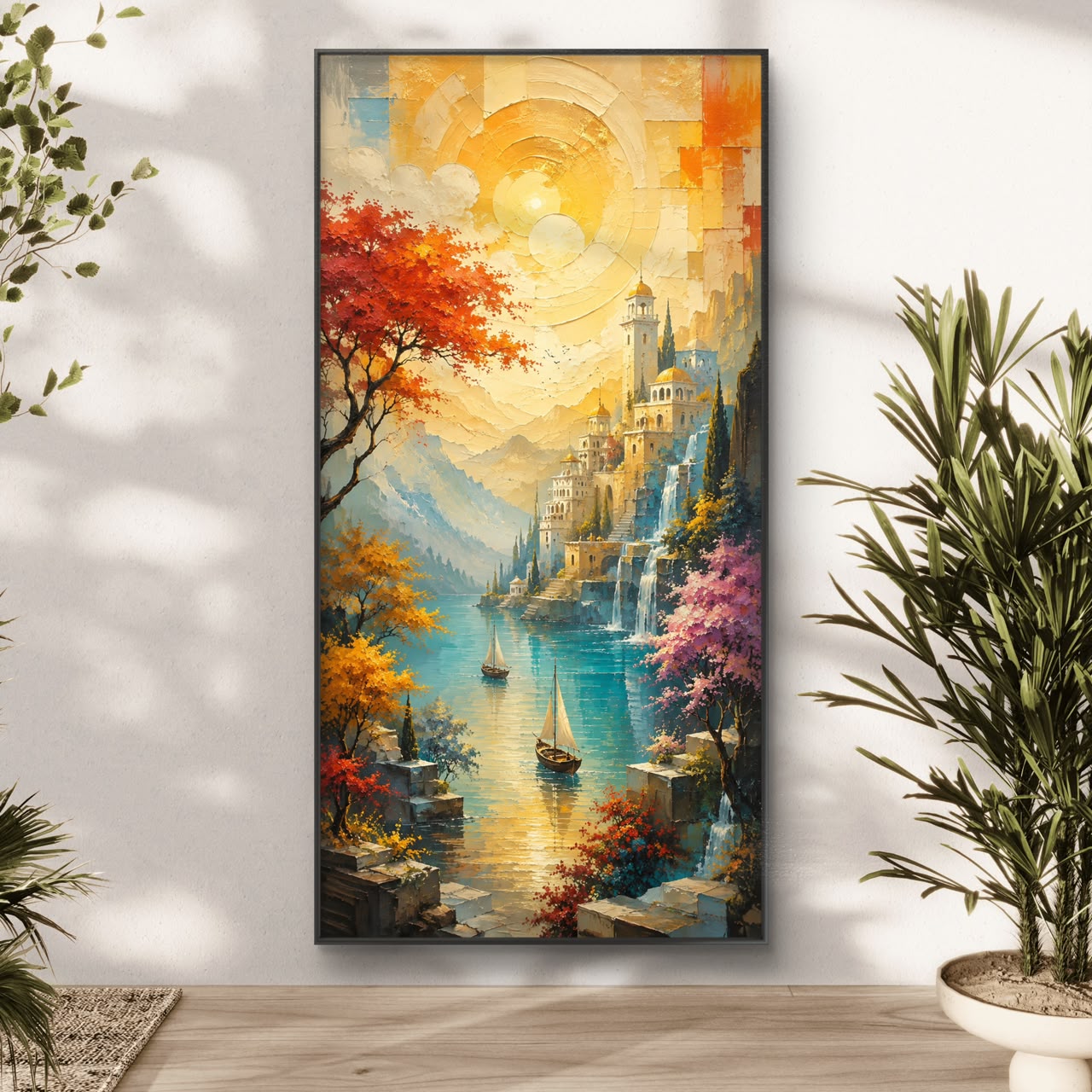 Modern Interiors Portrait Premium Canvas Painting - Buy Online | Decor By Neon
