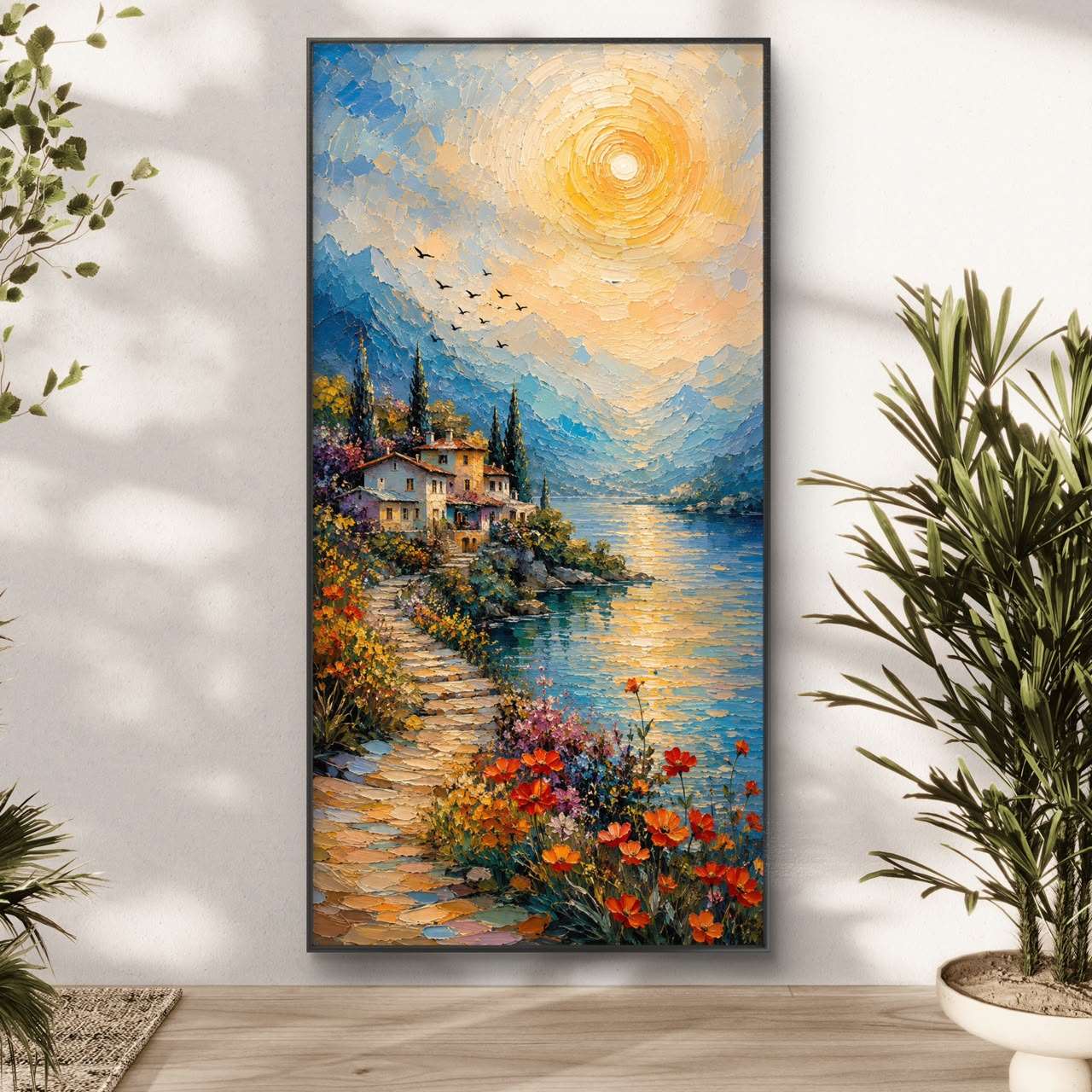 Modern Interiors Portrait Premium Canvas Painting - Buy Online | Decor By Neon