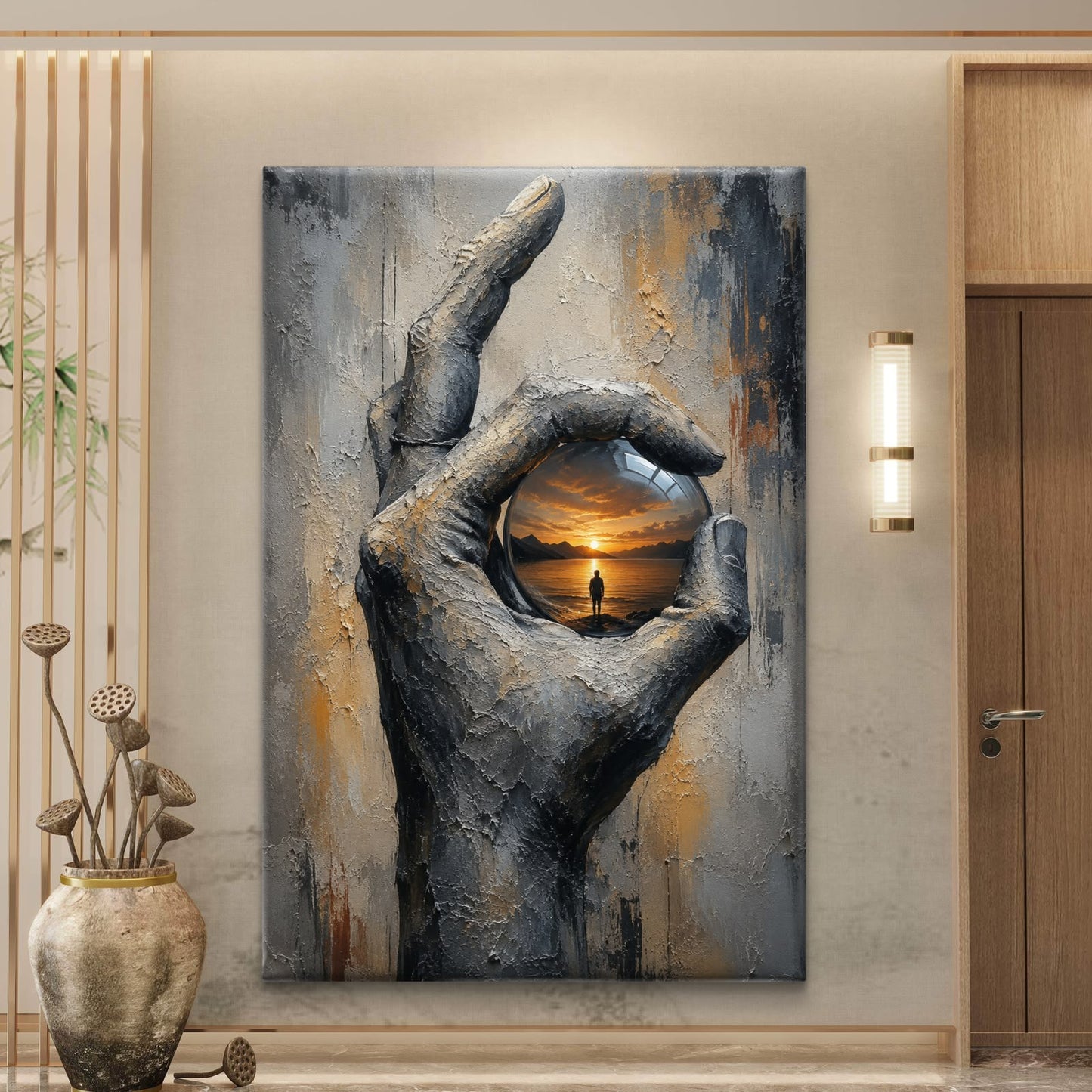 Modern Interiors Portrait Premium Canvas Painting - Buy Online | Decor By Neon