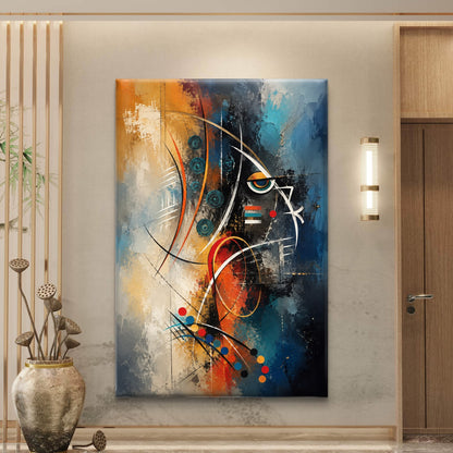Modern Interiors Portrait Premium Canvas Painting