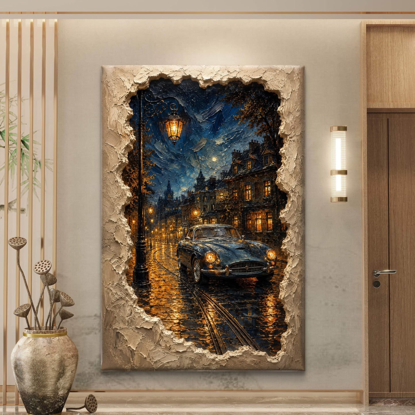 Modern Interiors Portrait Premium Canvas Painting - Buy Online | Decor By Neon