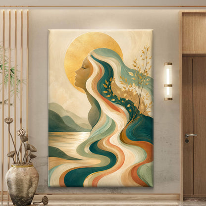 Modern Interiors Portrait Premium Canvas Painting