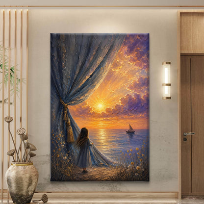 Modern Interiors Portrait Premium Canvas Painting