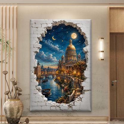 Modern Interiors Portrait Premium Canvas Painting