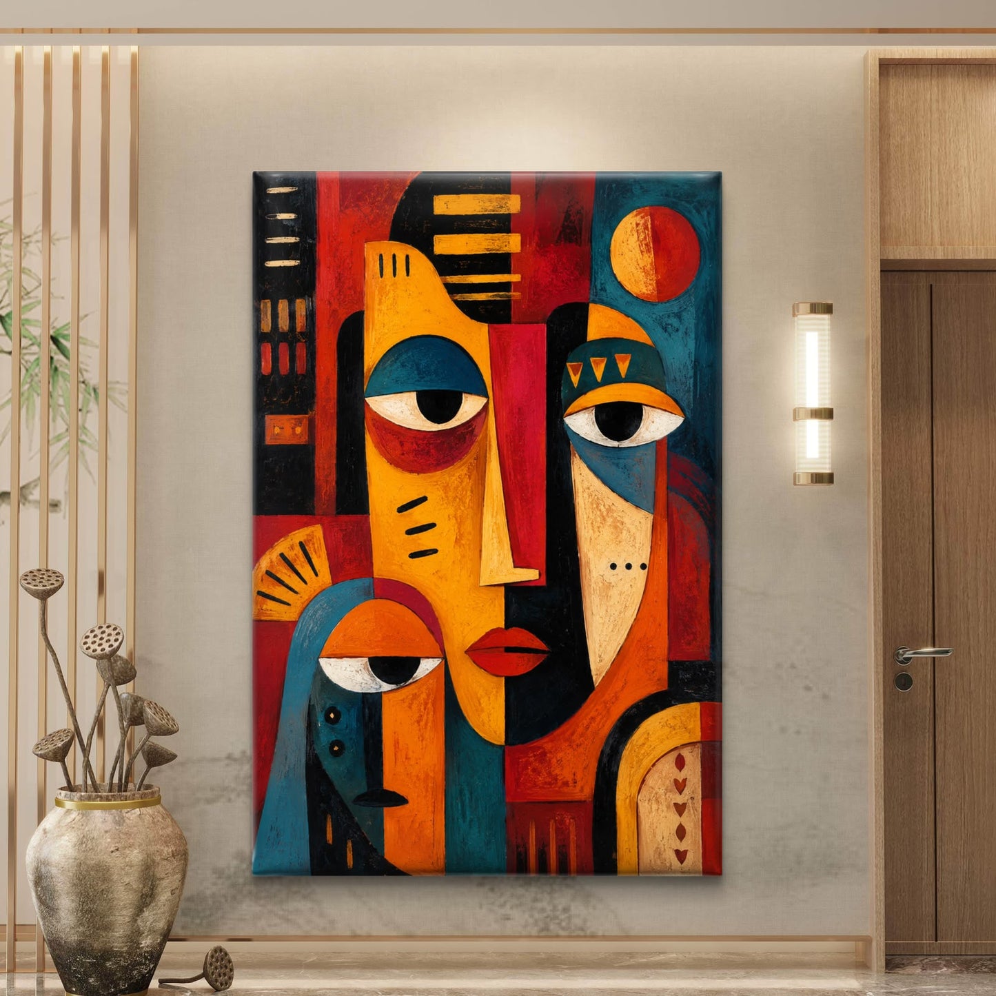 Modern Interiors Portrait Premium Canvas Painting - Buy Online | Decor By Neon