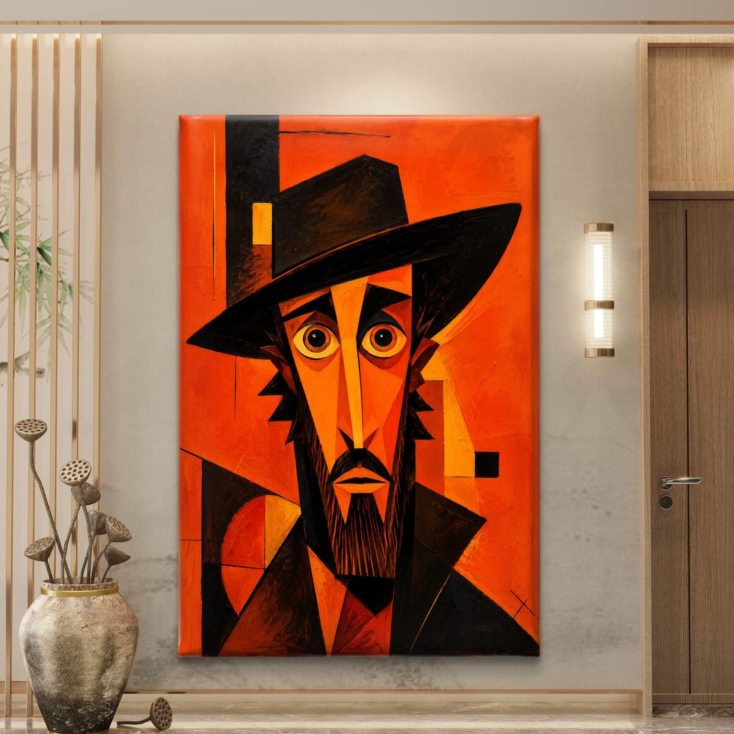 Modern Interiors Portrait Premium Canvas Painting - Buy Online | Decor By Neon