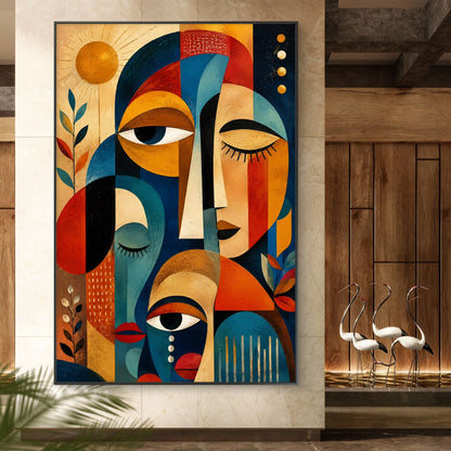 Modern Interiors Portrait Premium Canvas Painting