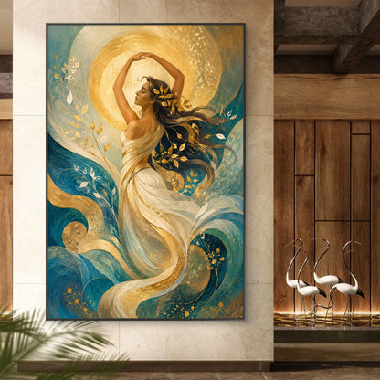 Modern Interiors Portrait Premium Canvas Painting