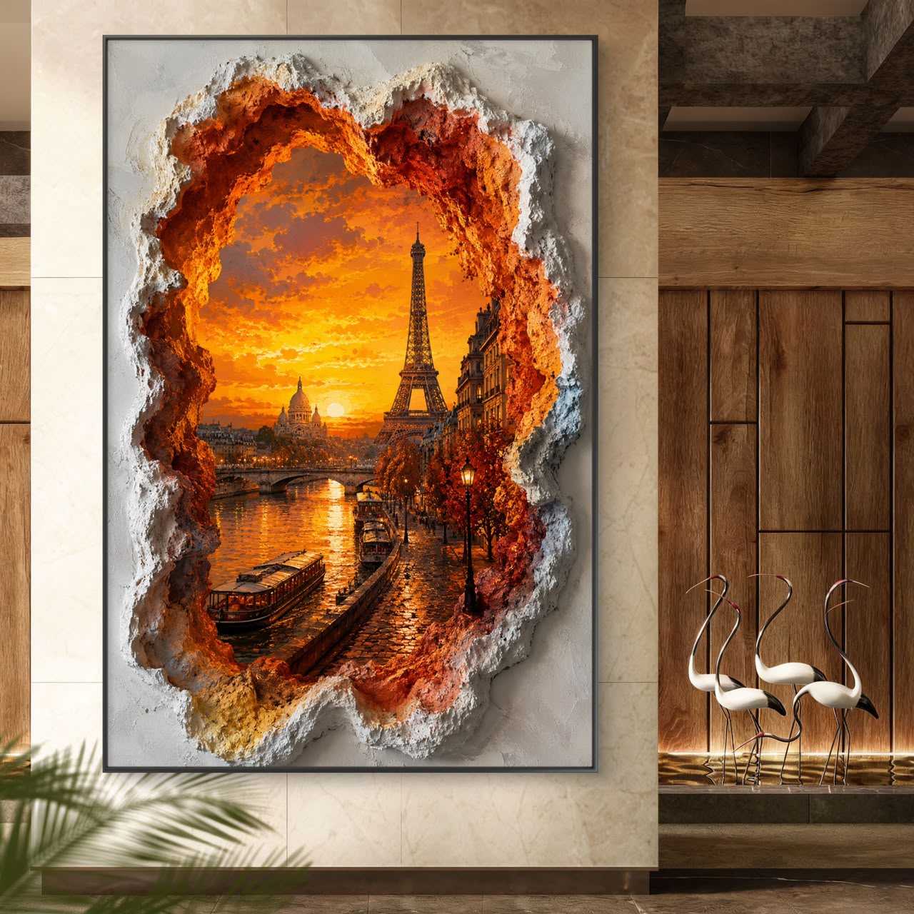 Modern Interiors Portrait Premium Canvas Painting - Buy Online | Decor By Neon
