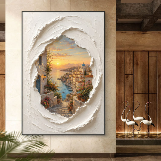Modern Interiors Portrait Premium Canvas Painting - Canvas Wall Art | Decor By Neon