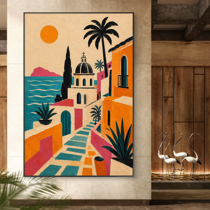 Modern Interiors Portrait Premium Canvas Painting