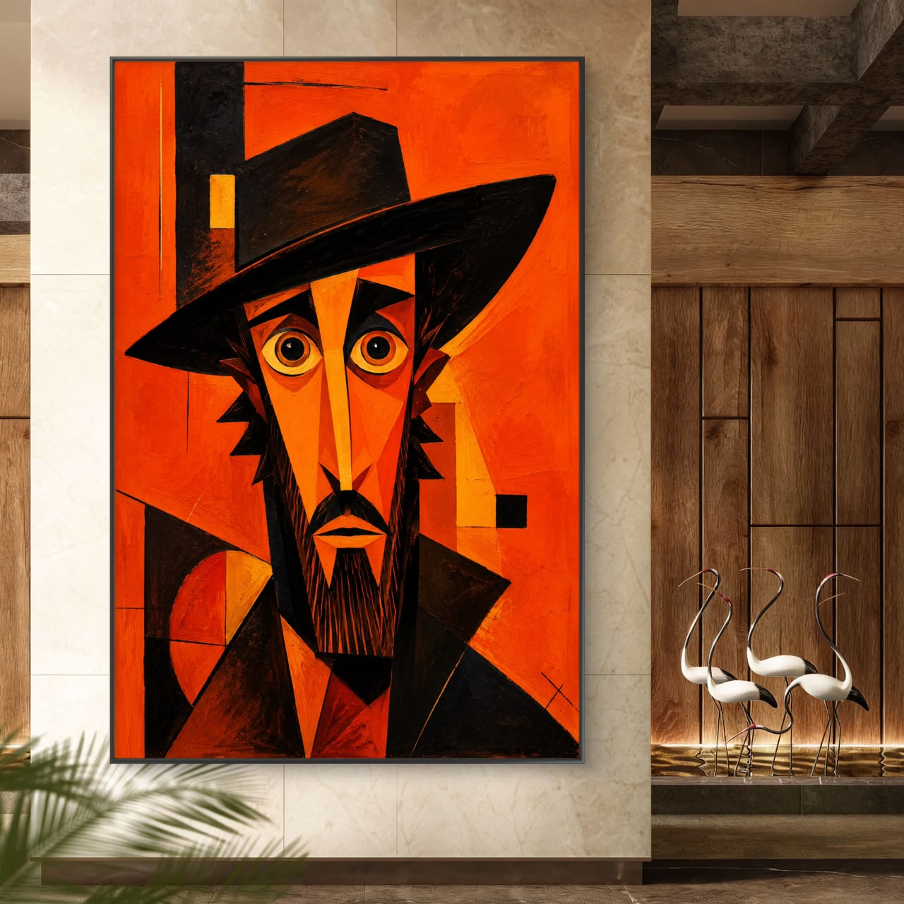 Modern Interiors Portrait Premium Canvas Painting - Buy Online | Decor By Neon