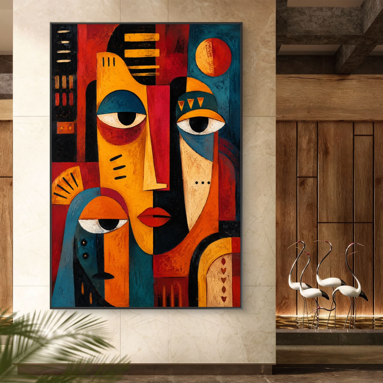 Modern Interiors Portrait Premium Canvas Painting - Buy Online | Decor By Neon