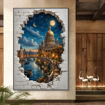 Modern Interiors Portrait Premium Canvas Painting