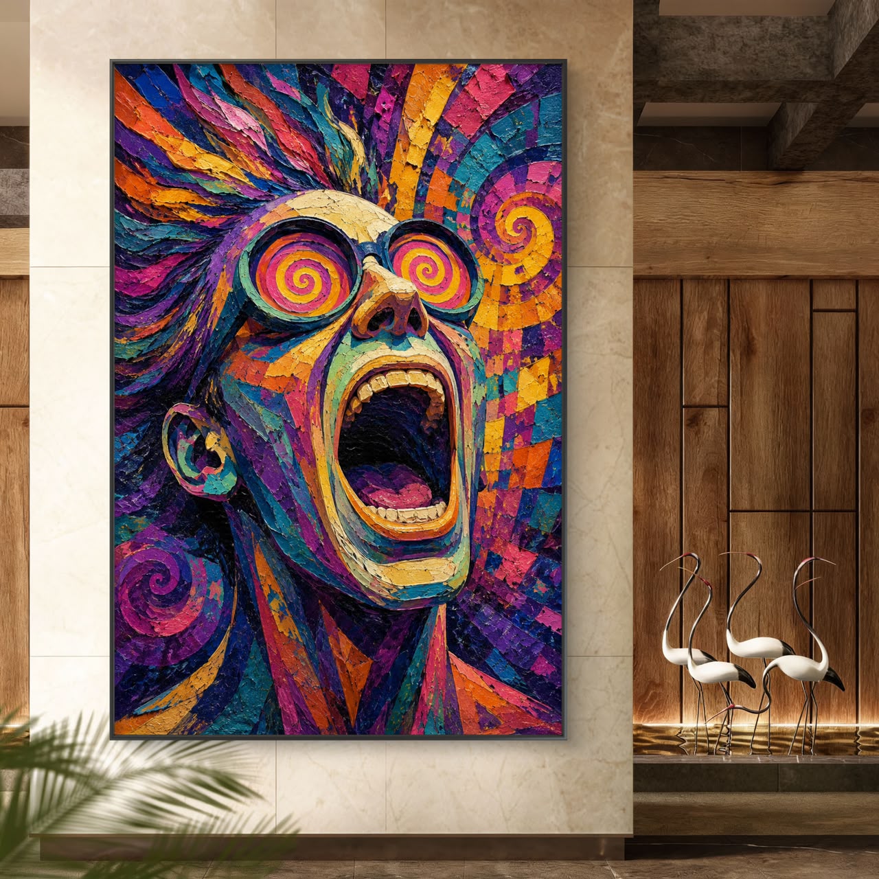 Modern Interiors Portrait Premium Canvas Painting - Buy Online | Decor By Neon