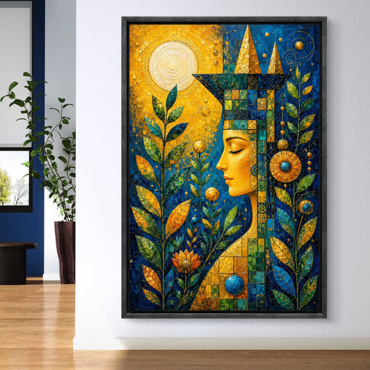 Modern Interiors Portrait Premium Canvas Painting - Canvas Wall Art | Decor By Neon