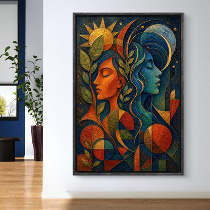 Modern Interiors Portrait Premium Canvas Painting