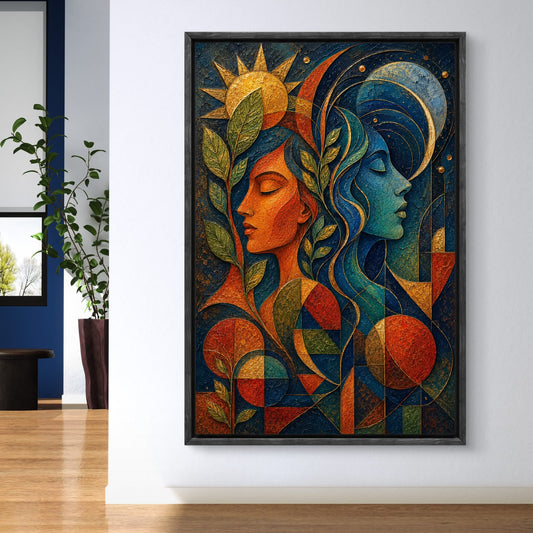 Modern Interiors Portrait Premium Canvas Painting - Canvas Wall Art | Decor By Neon