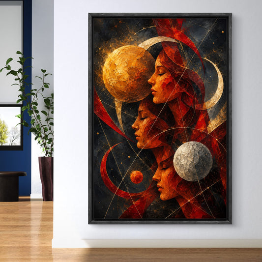 Modern Interiors Portrait Premium Canvas Painting - Canvas Wall Art | Decor By Neon