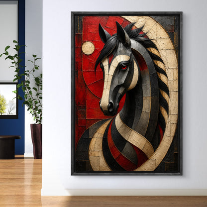 Modern Interiors Portrait Premium Canvas Painting