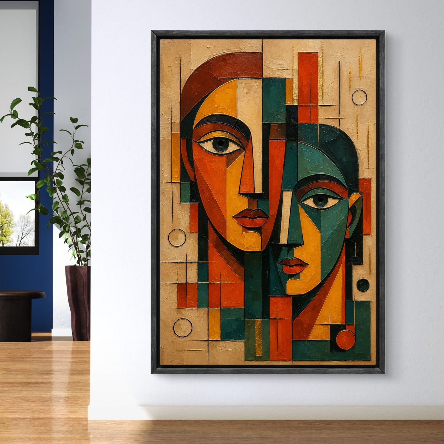 Modern Interiors Portrait Premium Canvas Painting - Buy Online | Decor By Neon