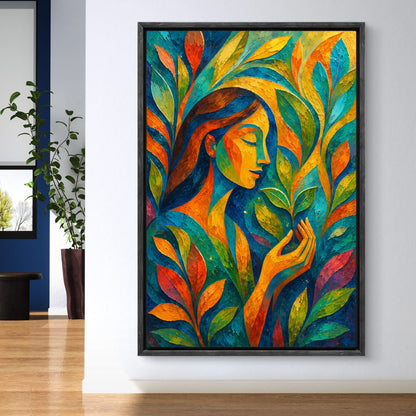 Modern Interiors Portrait Premium Canvas Painting