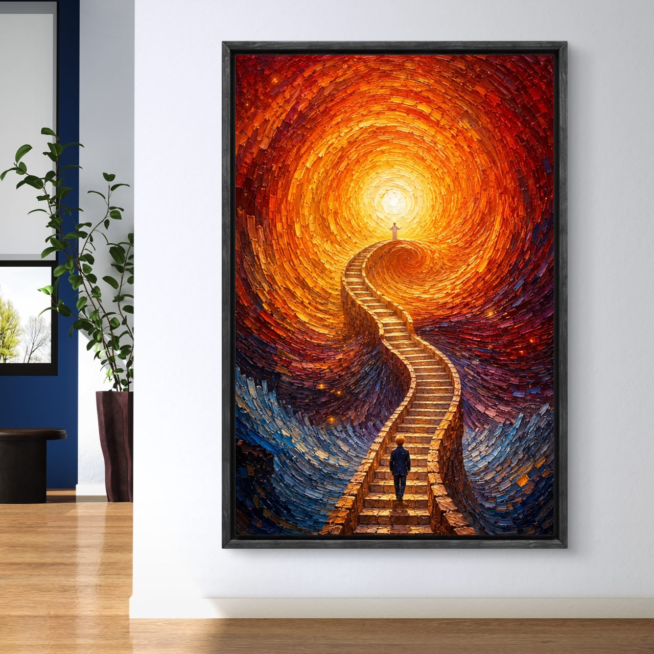 Modern Interiors Portrait Premium Canvas Painting - Buy Online | Decor By Neon