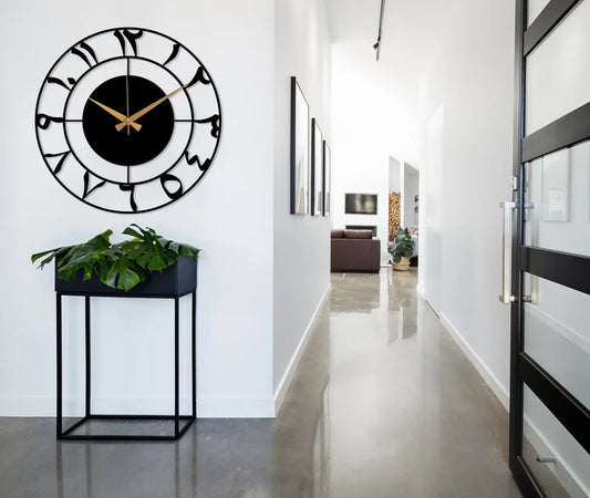 Metal Arabic Numbers Wall Clock, Islamic Home Decor, Arabic Numeral Wall Clock, Islamic Clock, Islamic Gift