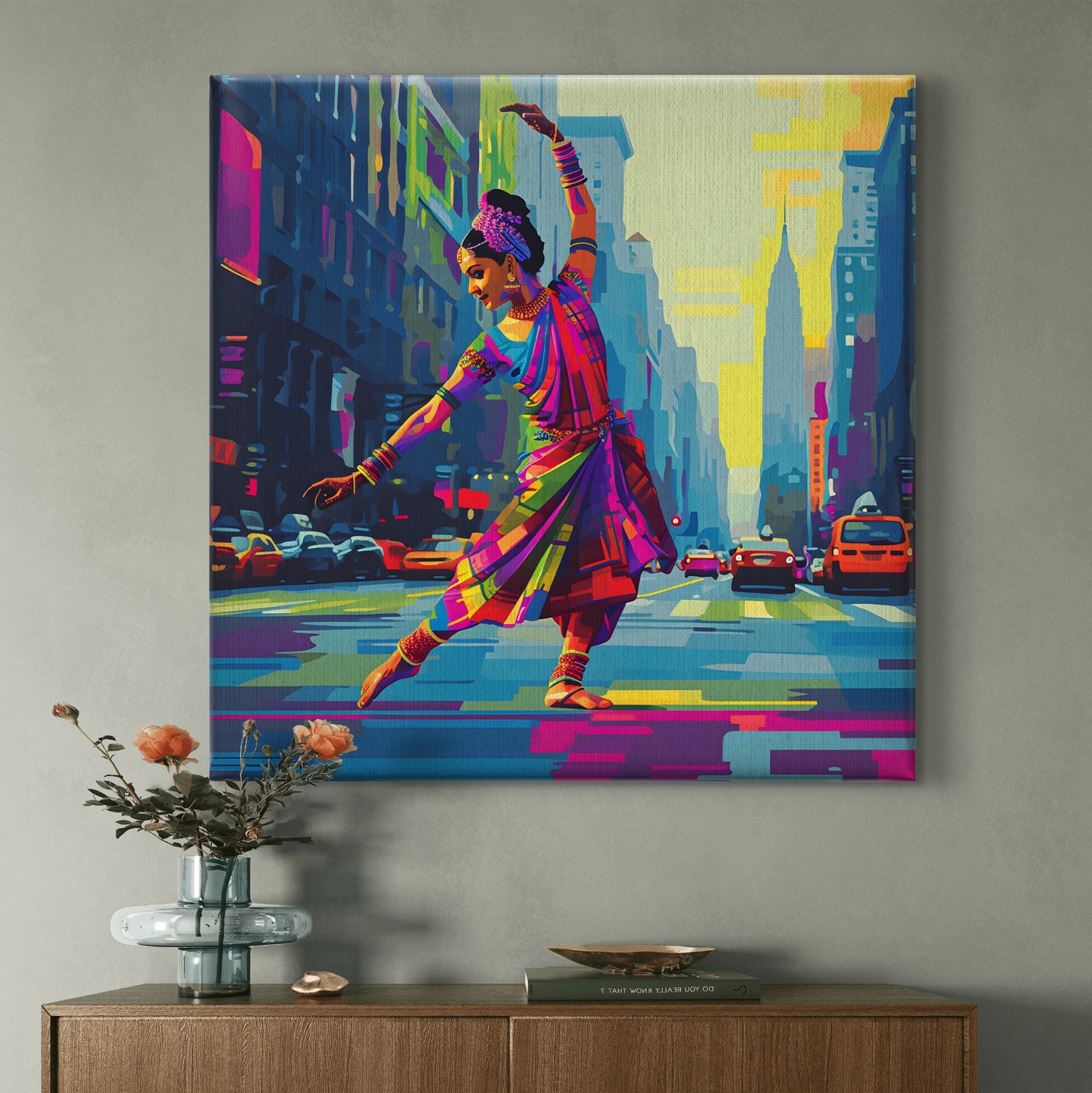 Urban Natyam Premium Canvas Wall Painting - Buy Online | Decor By Neon