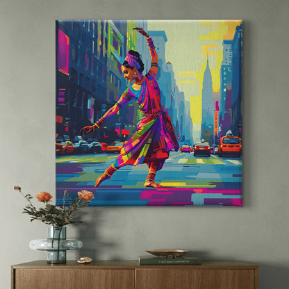 Urban Natyam Premium Canvas Wall Painting