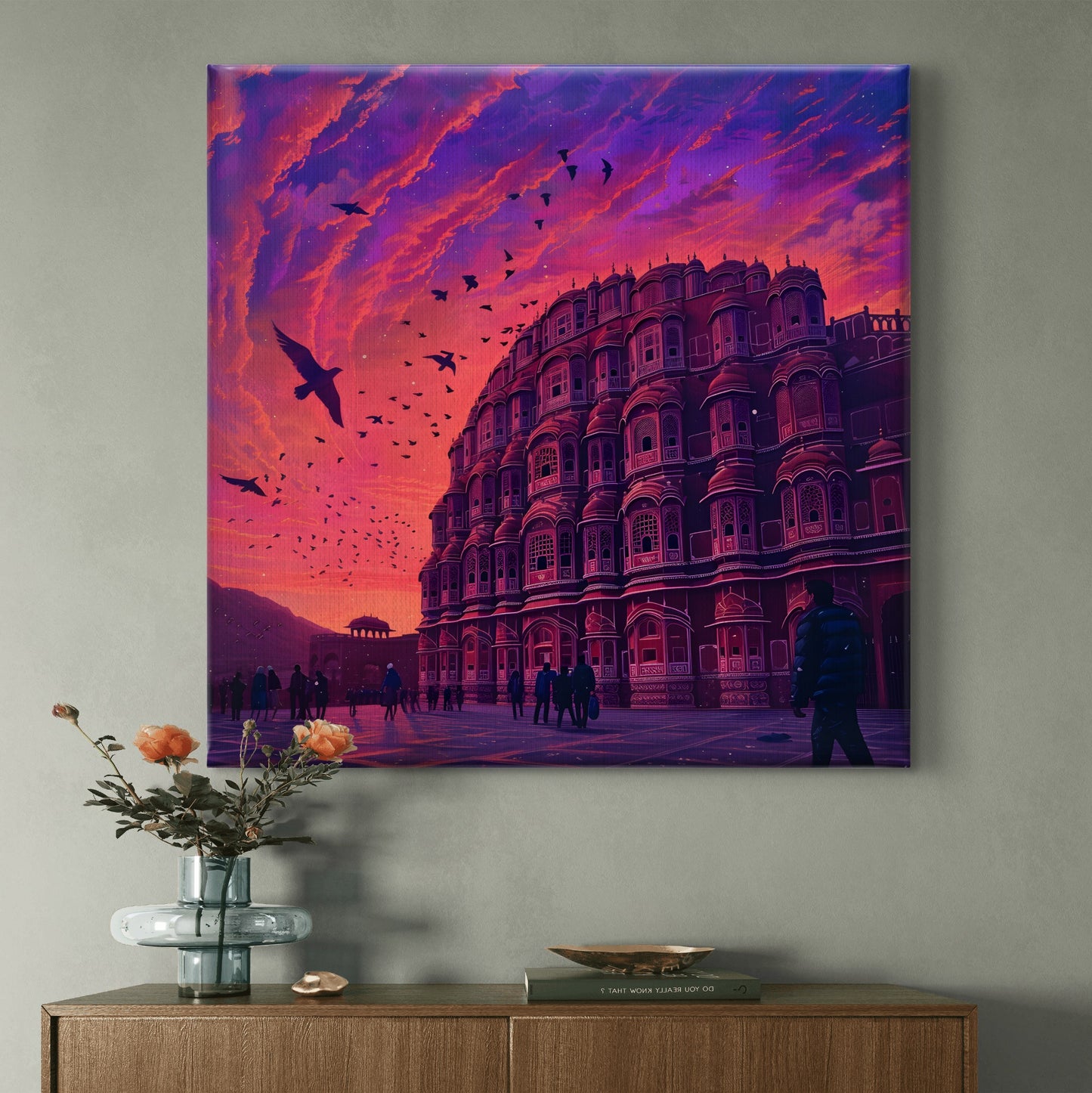 Jaipur Twilight Premium Canvas Wall Painting - Buy Online | Decor By Neon