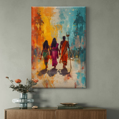 Divine Journey Premium Canvas Wall Painting