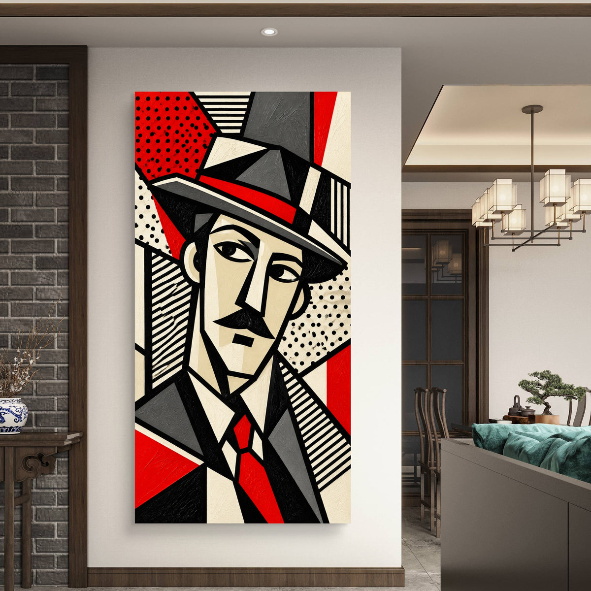 Modern Interiors Portrait Premium Canvas Painting - Buy Online | Decor By Neon