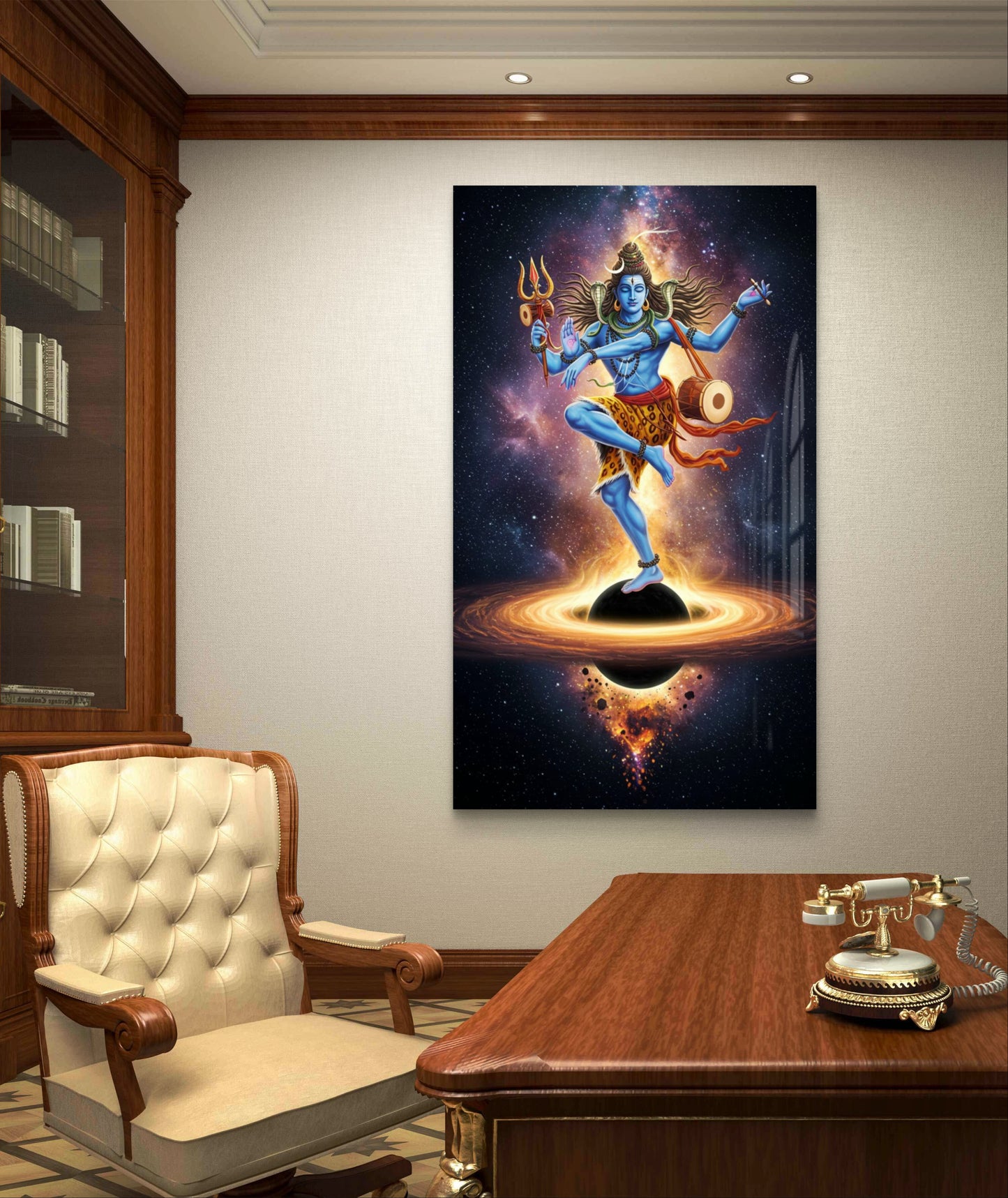 Shiva Universe Premium Acrylic Wall Art for Home & Temple Decor
