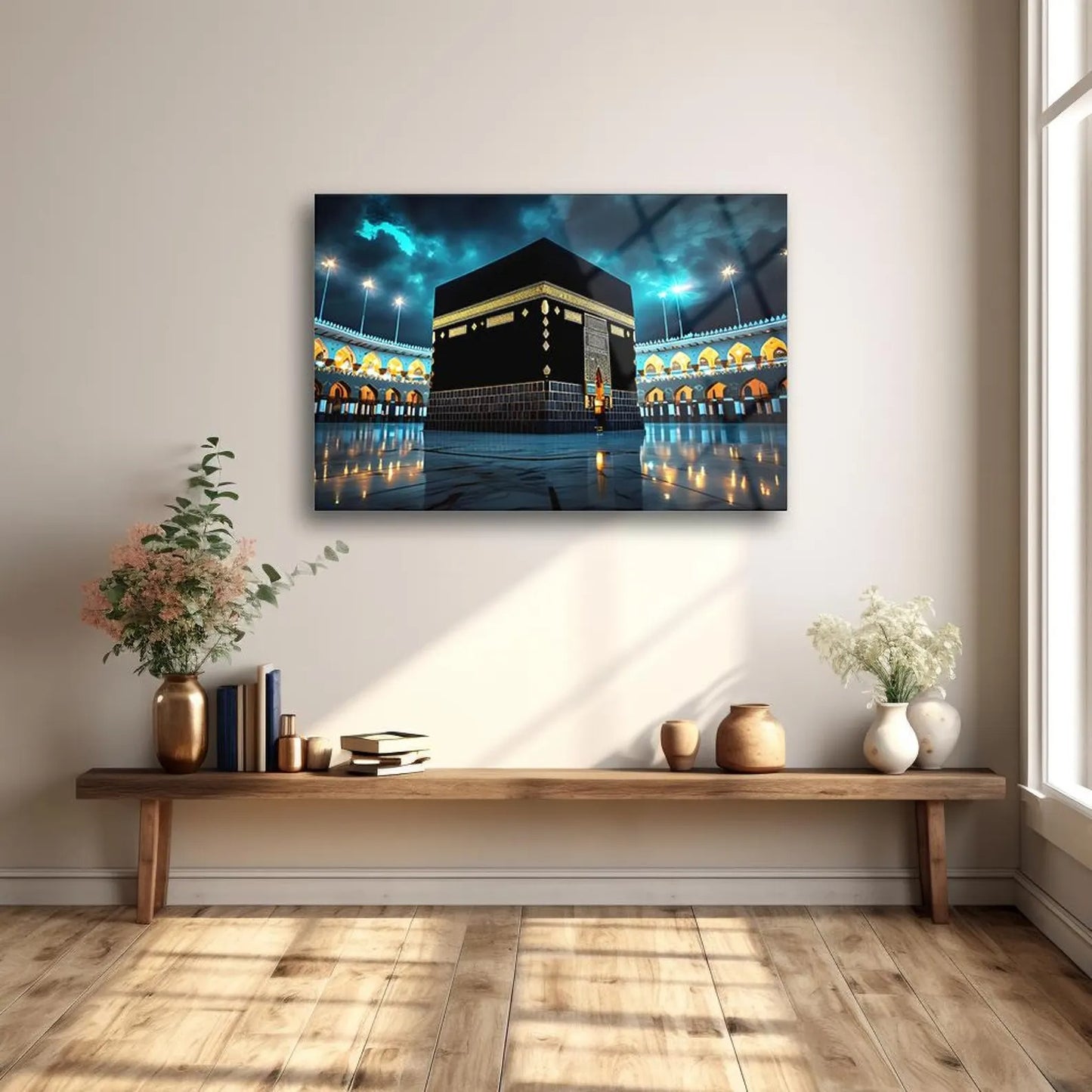 Kaaba Sharif Mecca Sacred Premium Acrylic Islamic Wall Art , Islamic Painting