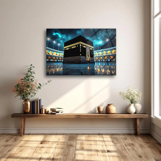 Kaaba Sharif Mecca Sacred Premium Acrylic Islamic Wall Art , Islamic Painting