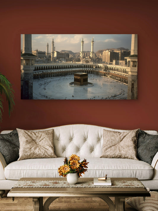 Kaaba Sharif Mecca Premium Acrylic Islamic Wall Art , Islamic Painting