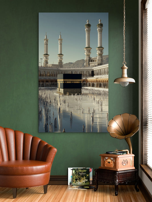 Kaaba Sharif Mecca Vertical Premium Acrylic Islamic Wall Art , Islamic Painting