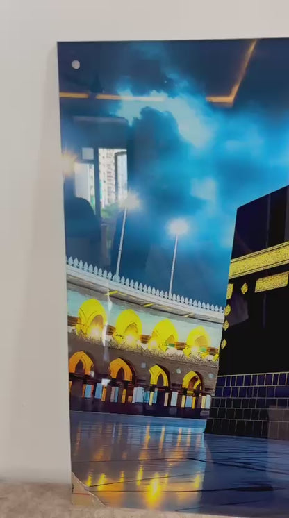 Kaaba Sharif Mecca Sacred Premium Acrylic Islamic Wall Art , Islamic Painting