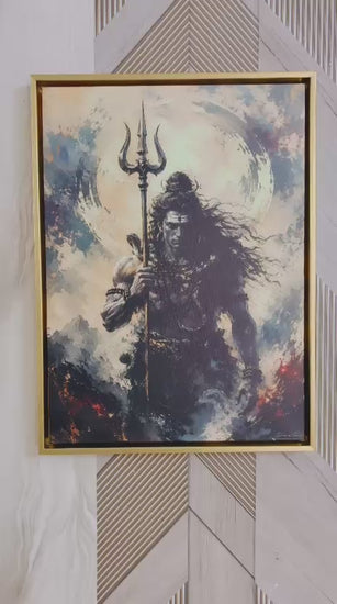 Lord Shiva Premium Canvas Painting - Buy Online | Decor By Neon