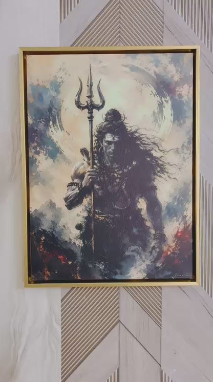 Lord Shiva Premium Canvas Painting