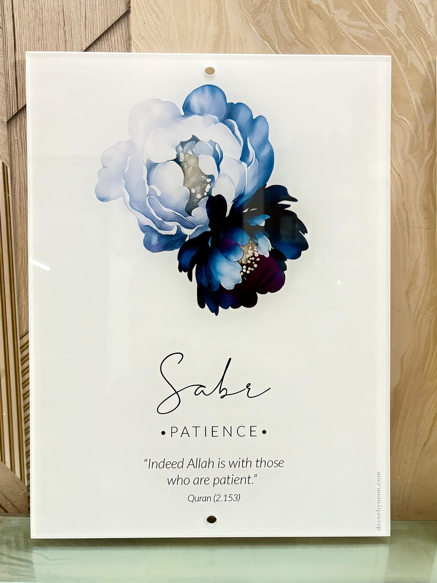 Sabr Shukr Tawakkul Premium Acrylic Islamic Wall Art , Islamic Painting - Buy Online | Decor By Neon